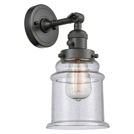One Light Sconce With A High-Low-Off Switch.